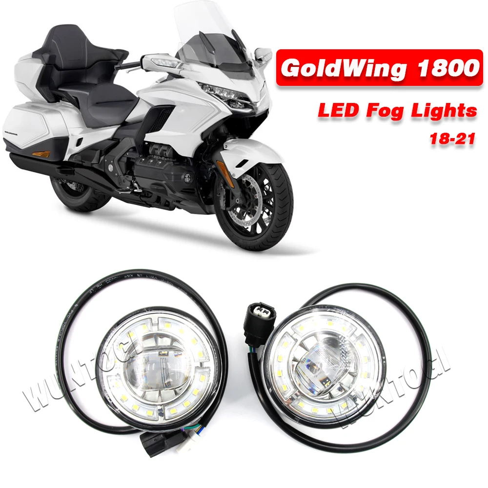 

Motorcycle LED Driving Fog Light For Honda Goldwing 1800 GL1800 2018 2019 2020 2021 DOT LED Fog Lamp Strobe Foglights