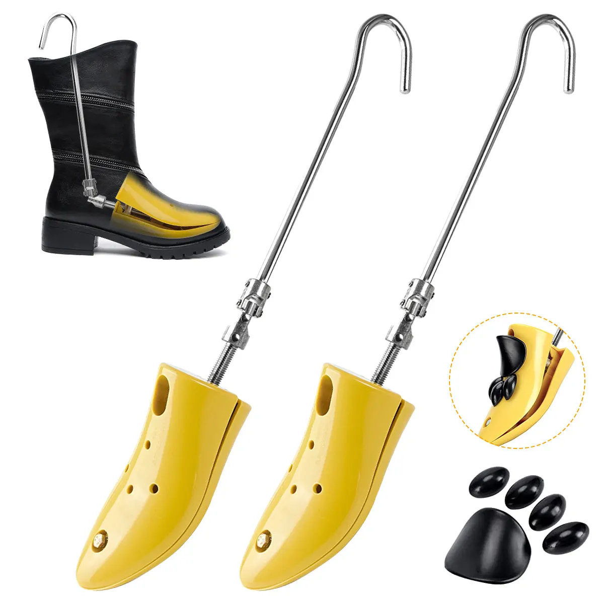 NEW 2 Pcs Shoe Stretcher with Accessories Rod Adjustable Shoe Boot Stretcher Unisex Shoe Expander Widener Portable Shoe Spreader
NEW 2 Pcs Shoe Stretcher with Accessories Rod Adjustable Shoe Boot Stretcher Unisex Shoe Expander Widener Portable Shoe Spreader
