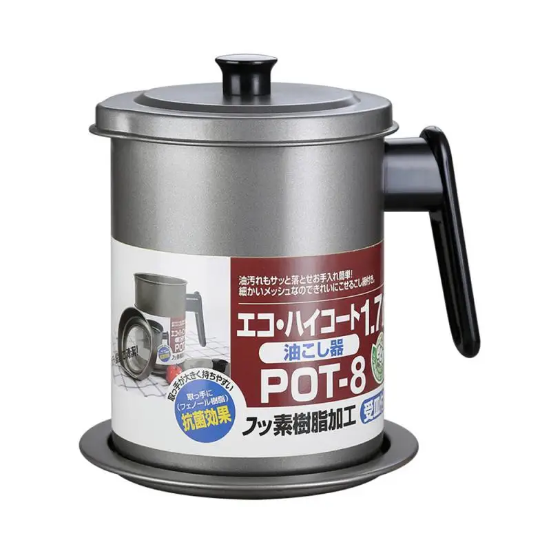 Многофункциональный фильтр из нержавеющей стали, кухонный масляный фильтр, бак для стола, фильтр для жарки, герметичный масляный горшок 
Многофункциональный фильтр из нержавеющей стали, кухонный масляный фильтр, бак для стола, фильтр для жарки, герметичный масляный горшок