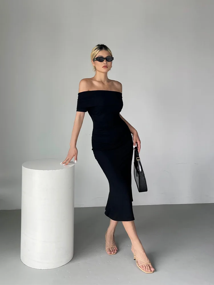 WOMENGAGA Black One Shoulder Maxi Long Dress Women Summer New High Waist Slim Slim Hip Fishtail Dresses Hot Sexy Korean UY56
WOMENGAGA Black One Shoulder Maxi Long Dress Women Summer New High Waist Slim Slim Hip Fishtail Dresses Hot Sexy Korean UY56