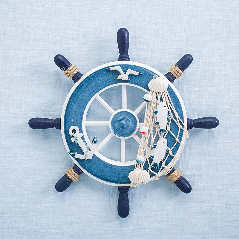 Wooden Mediterranean Helmsman Decoration Wood Crafts Ship Rudder Mediterranean Pendants Plaques Wall Decoration For Home
Wooden Mediterranean Helmsman Decoration Wood Crafts Ship Rudder Mediterranean Pendants Plaques Wall Decoration For Home