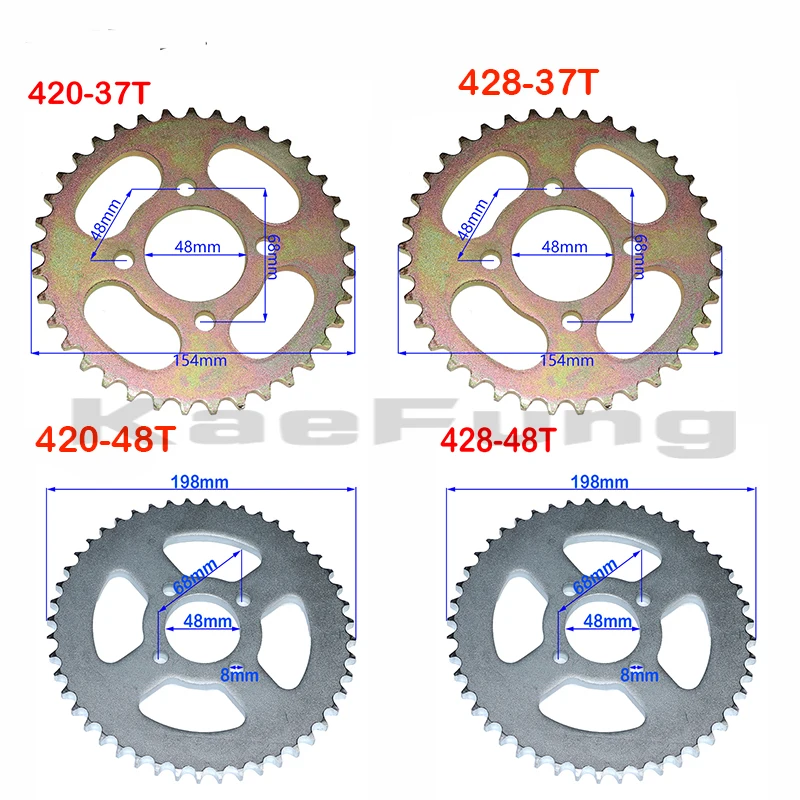 420 /428 37T 48T Tooth 48mm Rear Chain Sprocket fit ATV Quad Pit Dirt Bike Buggy Go Kart Motorcycle Accessories
420 /428 37T 48T Tooth 48mm Rear Chain Sprocket fit ATV Quad Pit Dirt Bike Buggy Go Kart Motorcycle Accessories