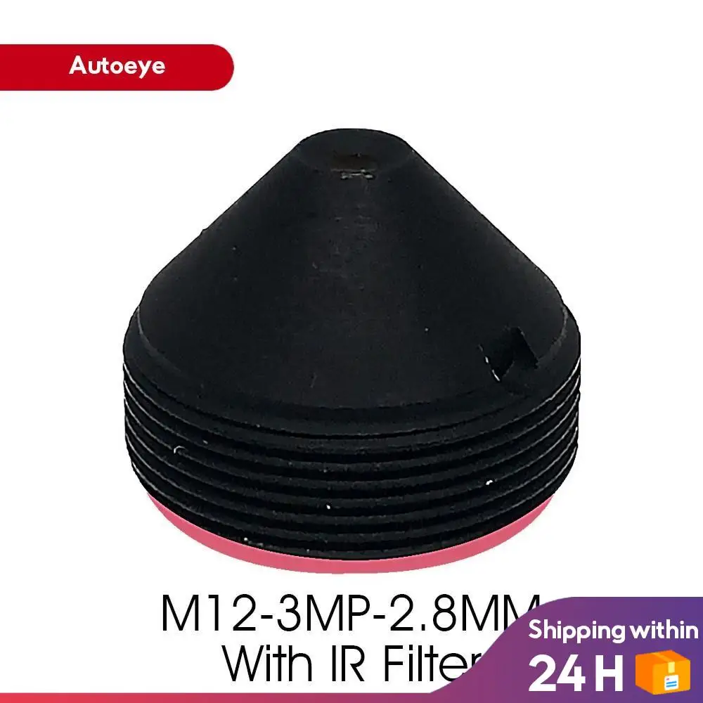 

HD 3.0Megapixel 3MP 2.8mm Pinhole Lens with IR Fliter for CCTV Camera Mount 12*0.5 Iris F2.0 1/2.7" Image Format