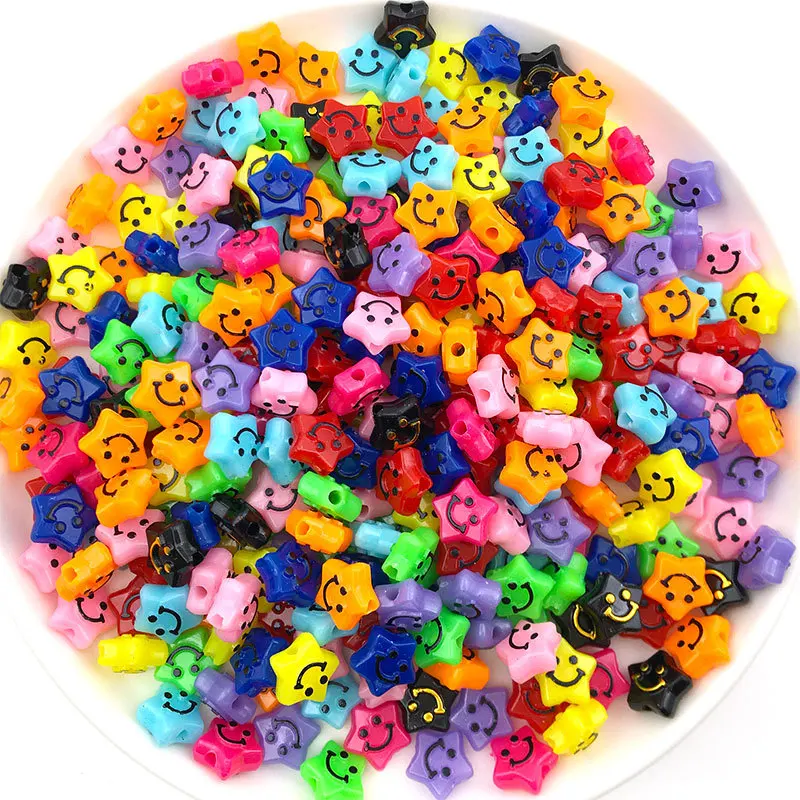 50pcs Cartoon Cute Loose Spacer Smiley Face Arcylic Bead For Jewelry Making Heart Star Smiling Beads DIY Bracelet Accessories
50pcs Cartoon Cute Loose Spacer Smiley Face Arcylic Bead For Jewelry Making Heart Star Smiling Beads DIY Bracelet Accessories