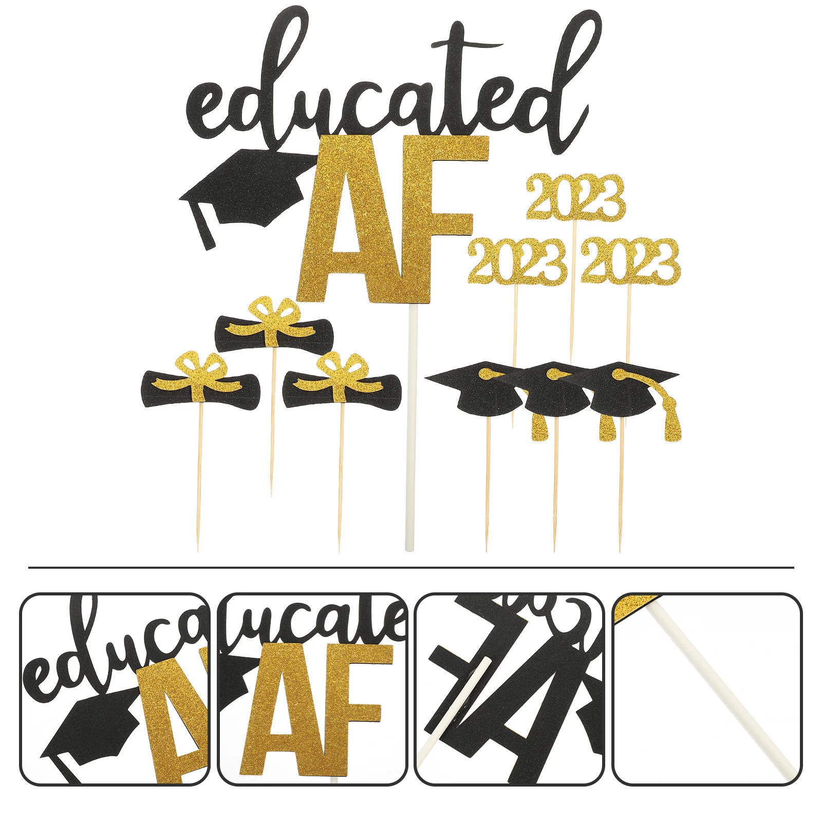13pcs Glitter Creative Decorative Graduation Theme Party For 2023 Graduation Graduation Picks For Cupcakes Cupcake Toppers
13pcs Glitter Creative Decorative Graduation Theme Party For 2023 Graduation Graduation Picks For Cupcakes Cupcake Toppers