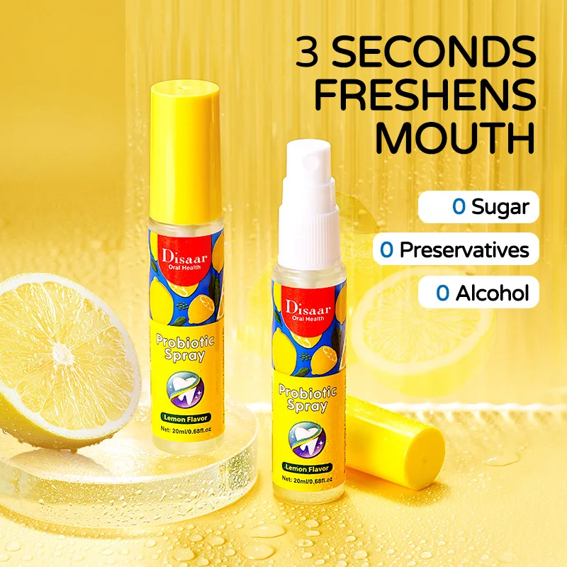 Lemon Oral Spray To Remove Bad Breath Oral Cleaning To Remove Odor Smoke Portable Mouthwash Fresh Breath
Lemon Oral Spray To Remove Bad Breath Oral Cleaning To Remove Odor Smoke Portable Mouthwash Fresh Breath