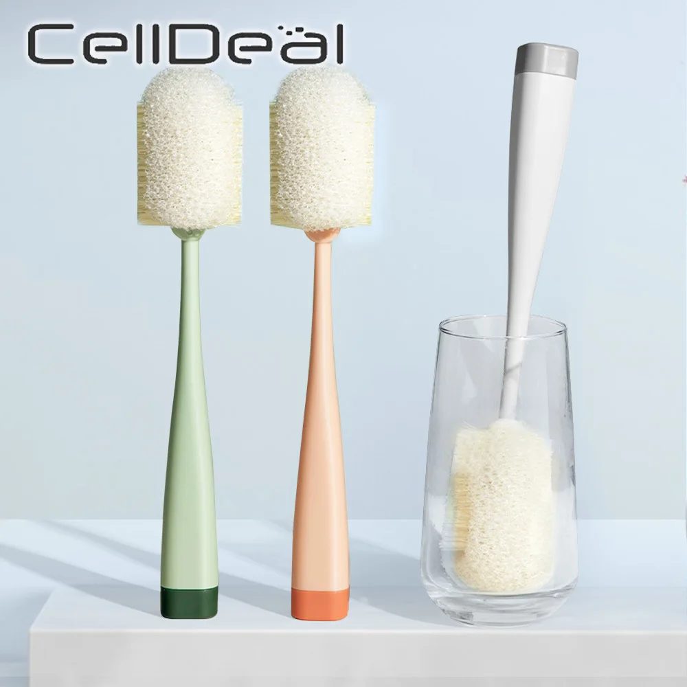 Long Handle Cup Cleaning Brush Removable Sponge Cleaning Brushes Vertical Glass Cup Milk Bottle Scrubber Household Kitchen Tools
Long Handle Cup Cleaning Brush Removable Sponge Cleaning Brushes Vertical Glass Cup Milk Bottle Scrubber Household Kitchen Tools