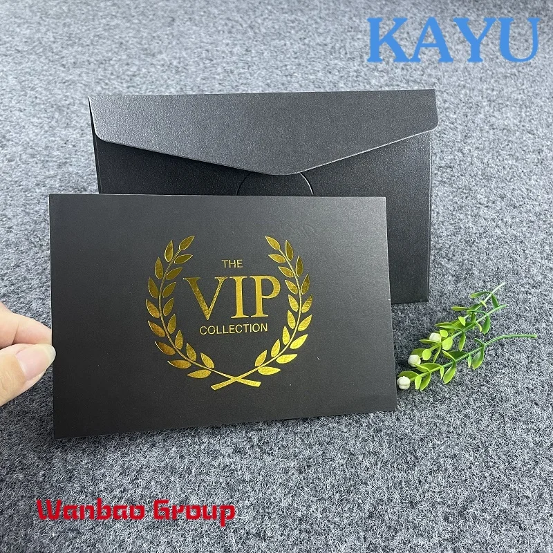 Luxury foil logo recycled cardboard envelopes wedding black packaging paper envelope for cards
Luxury foil logo recycled cardboard envelopes wedding black packaging paper envelope for cards