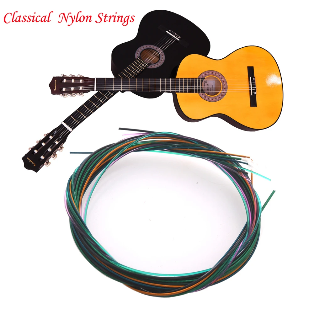 Set Of 6pcs Classical Guitar Nylon Strings Colorful Replacement Accessories Plucked Instrument Accessories
Set Of 6pcs Classical Guitar Nylon Strings Colorful Replacement Accessories Plucked Instrument Accessories