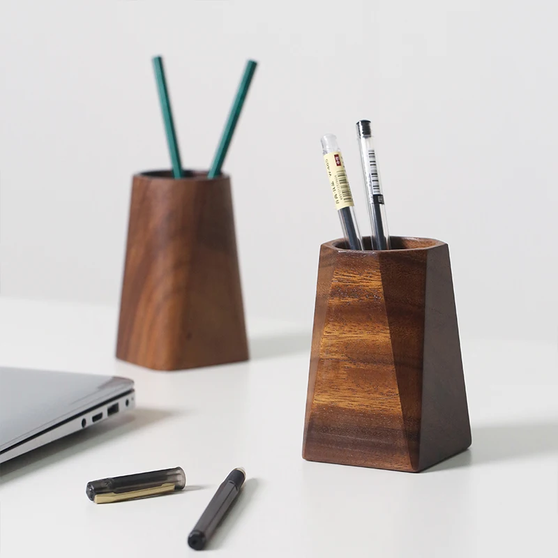 Creative home whole wood walnut wood retro wooden pen holder modern minimalist log office desktop stationery storage
Creative home whole wood walnut wood retro wooden pen holder modern minimalist log office desktop stationery storage