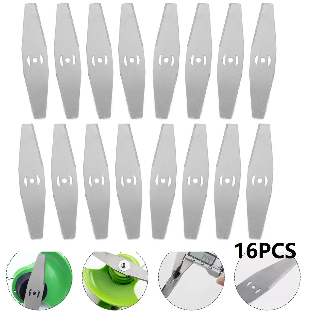 16Pcs Alloy Steel Blades Lawn Mower Spare Knives For Grass Trimmer Strimming Replacement Blade Garden Tool Parts 6 Inch 150mm
16Pcs Alloy Steel Blades Lawn Mower Spare Knives For Grass Trimmer Strimming Replacement Blade Garden Tool Parts 6 Inch 150mm