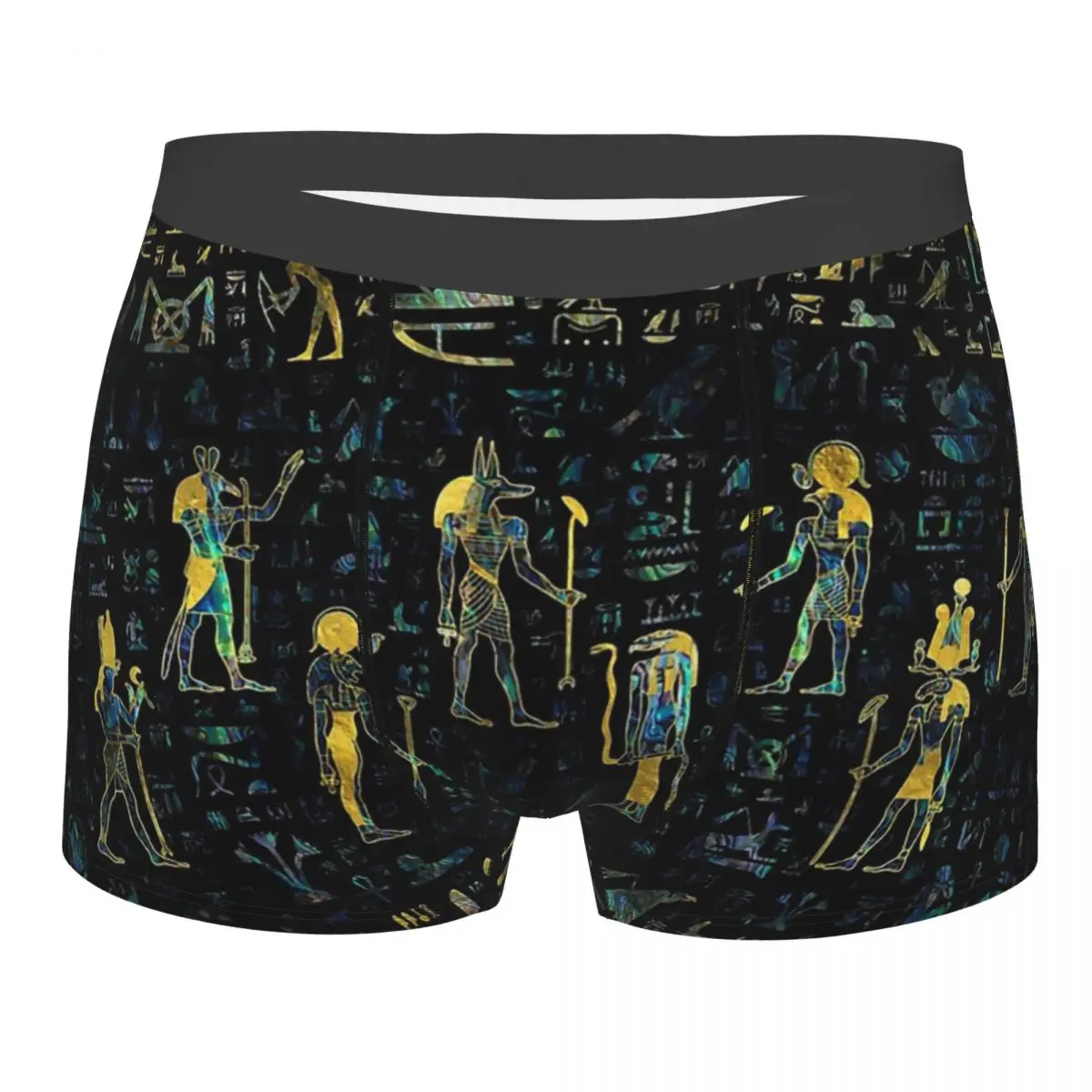 

Gods And Hieroglyphs Abalone And Gold Ancient Egypt Egyptian Underpants Breathbale Panties Man Underwear Shorts Boxer Briefs