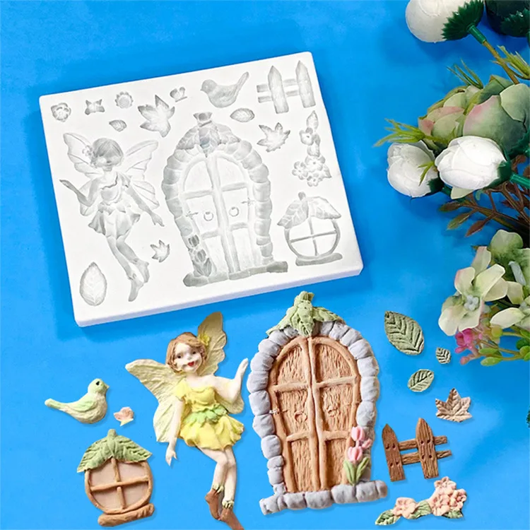 Cartoon Butterfly Fairy Flower Cake Decoration Fondant Chocolate Baking Flower Fairy Wooden Gate Fence Silicone Mold
Cartoon Butterfly Fairy Flower Cake Decoration Fondant Chocolate Baking Flower Fairy Wooden Gate Fence Silicone Mold