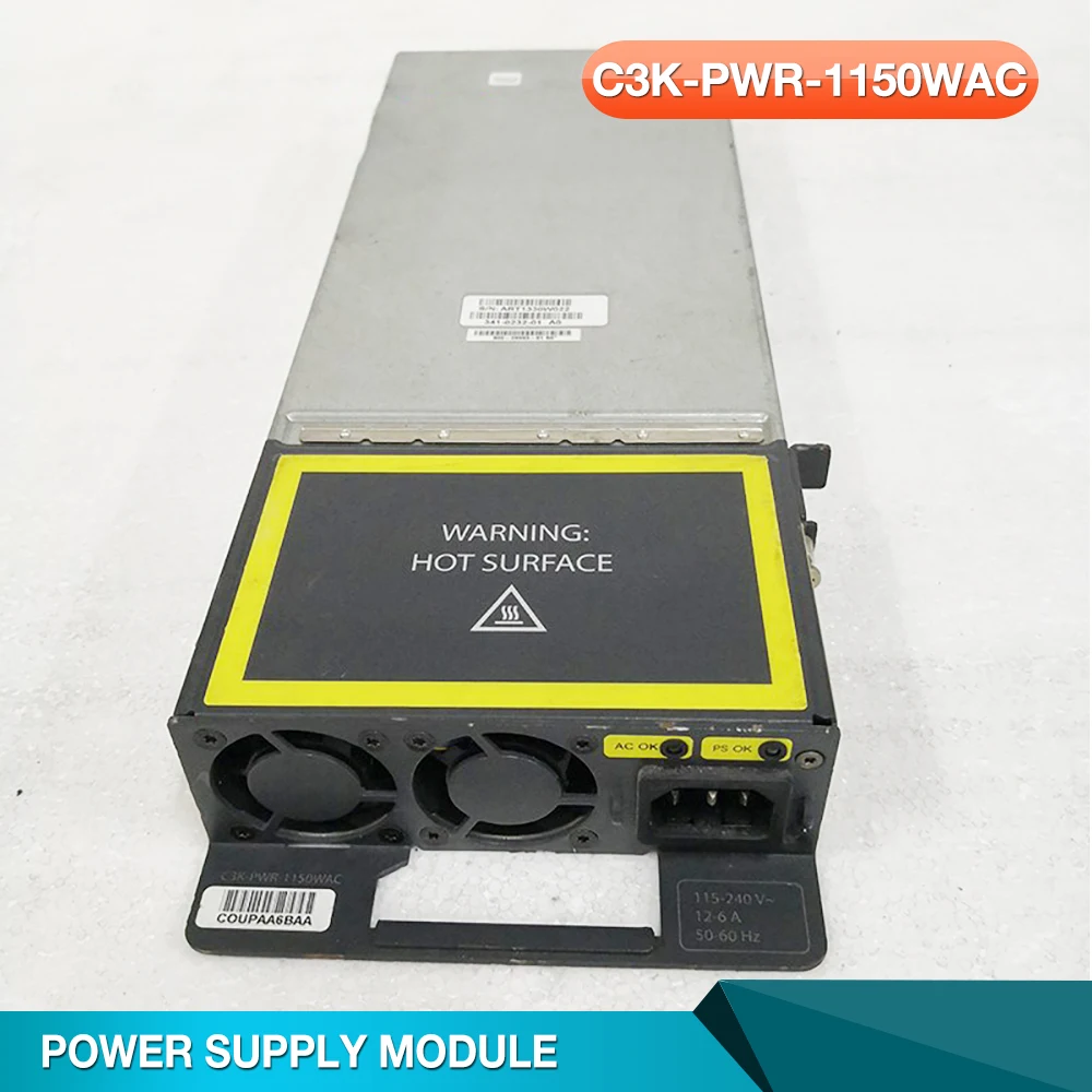C3K-PWR-1150WAC для блока питания CISCO, используемого на переключателях серии 3750E 341-0232-01
C3K-PWR-1150WAC для блока питания CISCO, используемого на переключателях серии 3750E 341-0232-01