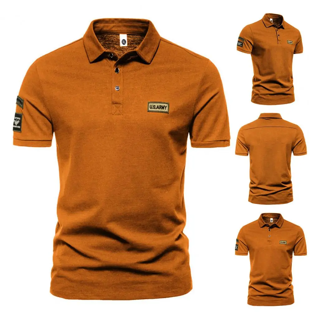 Уличная одежда с короткими рукавами и отложным воротником, летние топы, износостойкая Мужская рубашка, однотонная одежда для кемпинга 
Уличная одежда с короткими рукавами и отложным воротником, летние топы, износостойкая Мужская рубашка, однотонная одежда для кемпинга