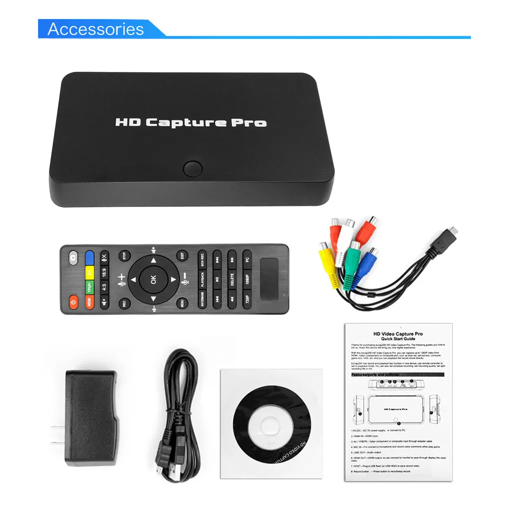 Карта видеозахвата, USB интерфейс, быстрая передача, мини-видеокамера 1080P, консоль, видеозаписывающее устройство, ЕС разъем
Карта видеозахвата, USB интерфейс, быстрая передача, мини-видеокамера 1080P, консоль, видеозаписывающее устройство, ЕС разъем
