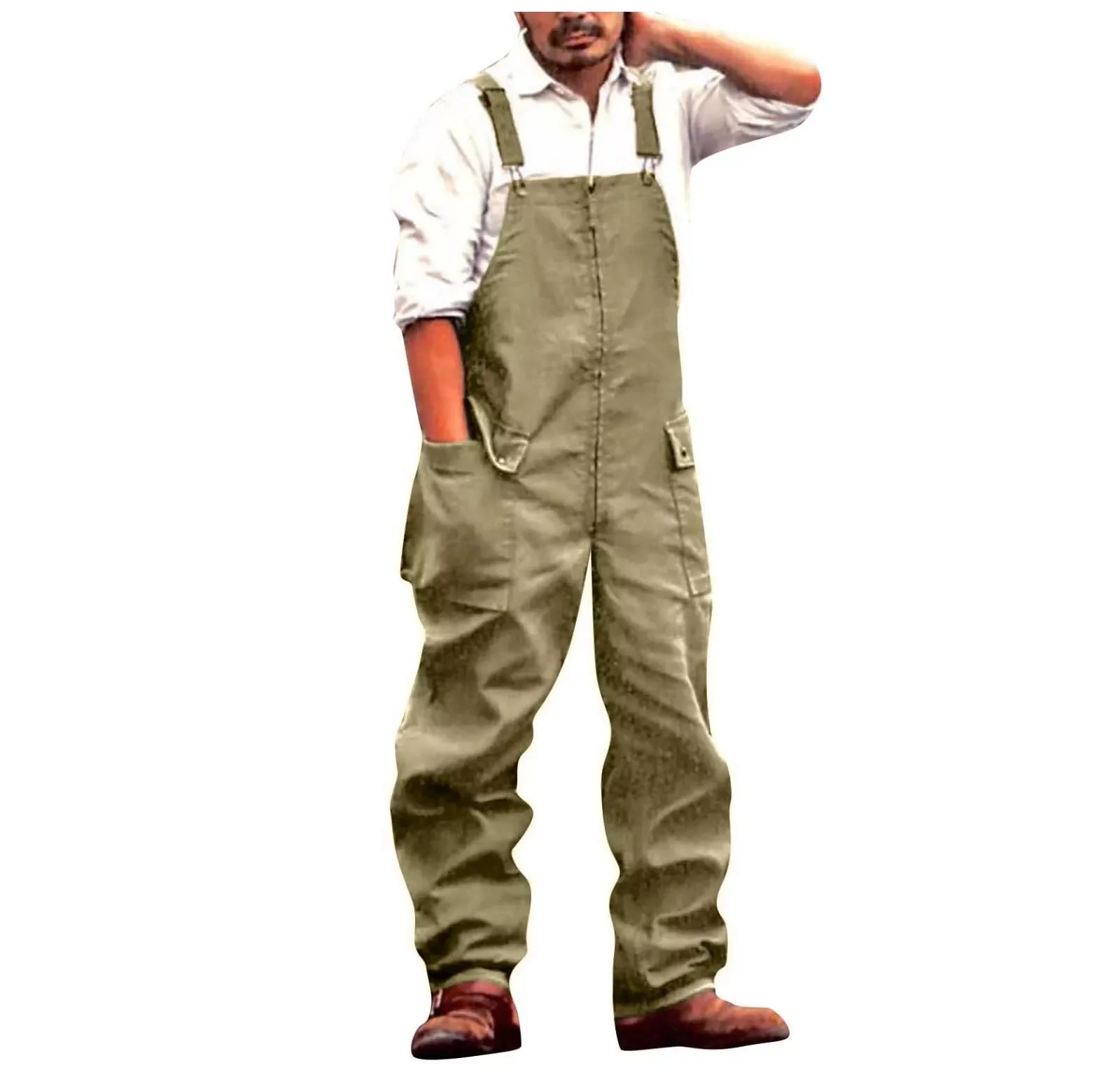 NEW IN Fashion Mens Jeans Wash Jumpsuit Streetwear Solid Pocket Loose Suspender Bib Pants Work Trousers Overalls Pantalones
NEW IN Fashion Mens Jeans Wash Jumpsuit Streetwear Solid Pocket Loose Suspender Bib Pants Work Trousers Overalls Pantalones