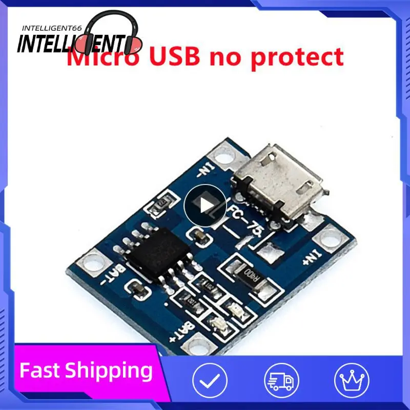 Плата защиты литиевой батареи 18650 модуль зарядки Micro USB/Type-c TP4056 с защитным модулем