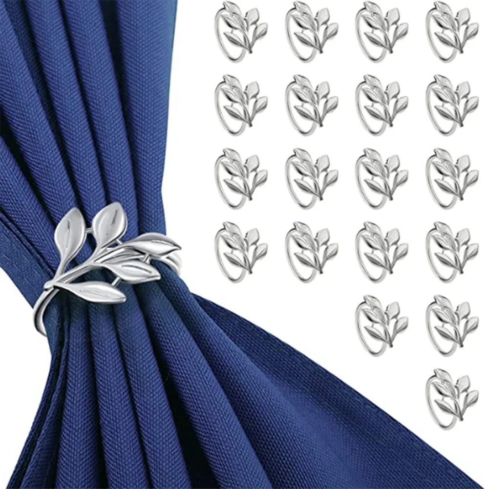 20Pcs Silver Leaf Napkin Rings - Silver Napkin Ring for Table Napkins - Holiday Napkin Rings Fall Napkin Rings for Party
20Pcs Silver Leaf Napkin Rings - Silver Napkin Ring for Table Napkins - Holiday Napkin Rings Fall Napkin Rings for Party