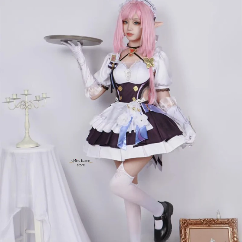 Honkai Star Rail Elysia Maid Uniform Wigs Shoes Dress Cosplay Costume Prop Halloween Costume for Set Gorgeous Women Men
Honkai Star Rail Elysia Maid Uniform Wigs Shoes Dress Cosplay Costume Prop Halloween Costume for Set Gorgeous Women Men