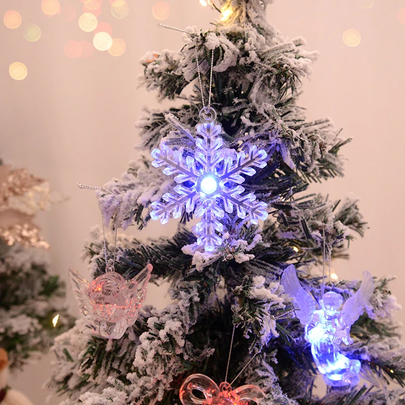 Christmas LED Light Transparent Snowflake Angel Hanging Ornaments For Xmas Tree Pendants Decor New Year Gifts Navidad Noel 2024
Christmas LED Light Transparent Snowflake Angel Hanging Ornaments For Xmas Tree Pendants Decor New Year Gifts Navidad Noel 2024