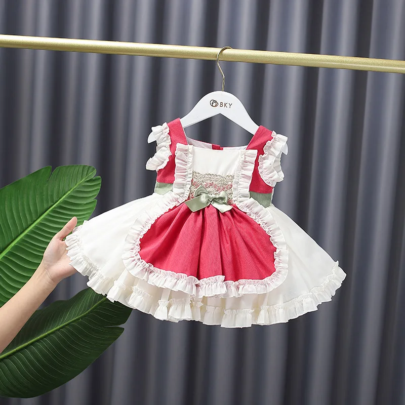 Summer Girls Lolita Sweet Bow Princess Flora Dress Children Baby Infants Short Sleeve Lace Dresses Kids
Summer Girls Lolita Sweet Bow Princess Flora Dress Children Baby Infants Short Sleeve Lace Dresses Kids
