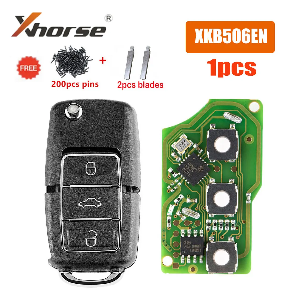 1pcs Xhorse XKB506EN Remote Control VVDI 3 Buttons Universal Wire Remote Key for VVDI Mini Key Tool VVDI2 Car Key with Blades 
1pcs Xhorse XKB506EN Remote Control VVDI 3 Buttons Universal Wire Remote Key for VVDI Mini Key Tool VVDI2 Car Key with Blades