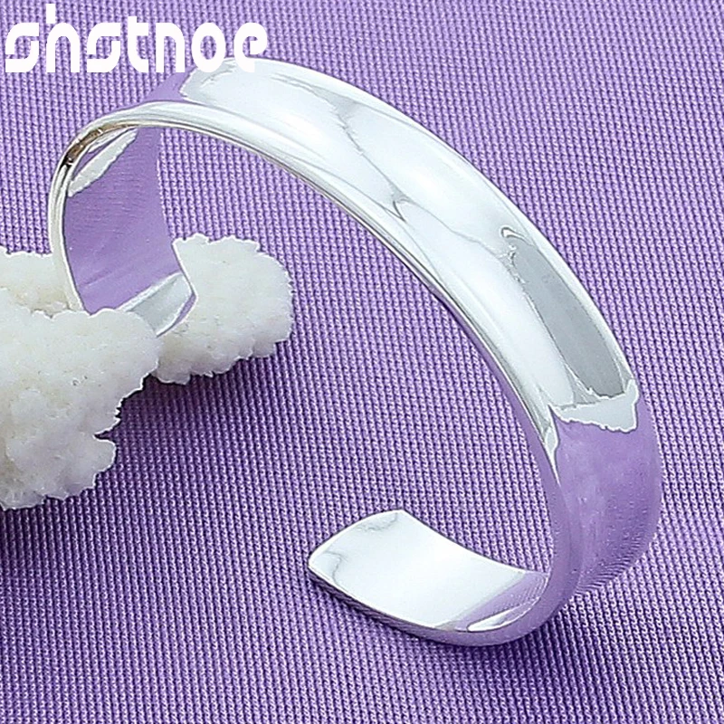 925 Sterling Silver 12mm Smooth Round Open Bracelets Bangles For Women Engagement Wedding Charm Fashion Jewelry
925 Sterling Silver 12mm Smooth Round Open Bracelets Bangles For Women Engagement Wedding Charm Fashion Jewelry