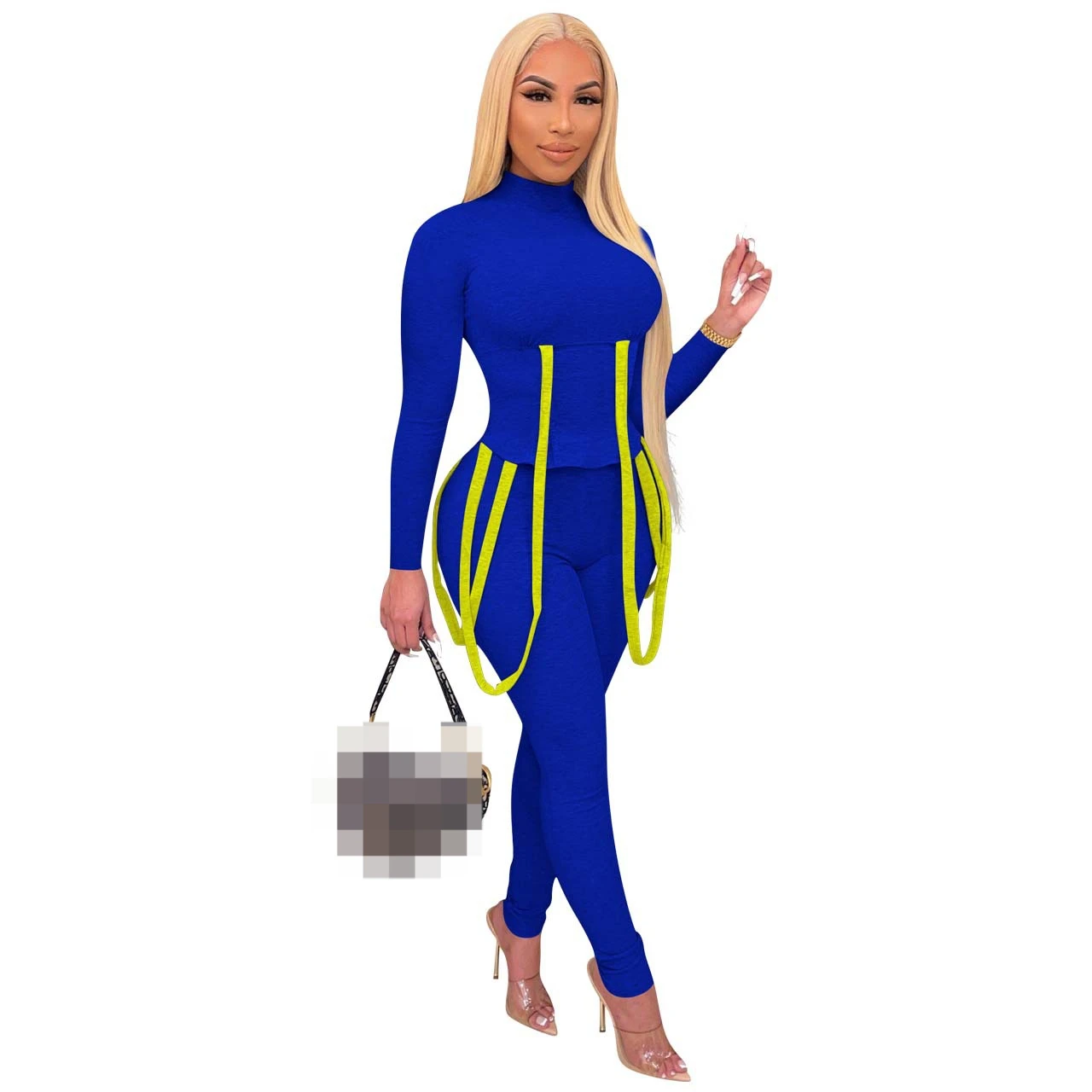 Casual Women Pants Two-piece Suit 2022 Spring O Neck Tops Casual Set Autumn Fashion Splicing Self Long Pants Suit
Casual Women Pants Two-piece Suit 2022 Spring O Neck Tops Casual Set Autumn Fashion Splicing Self Long Pants Suit