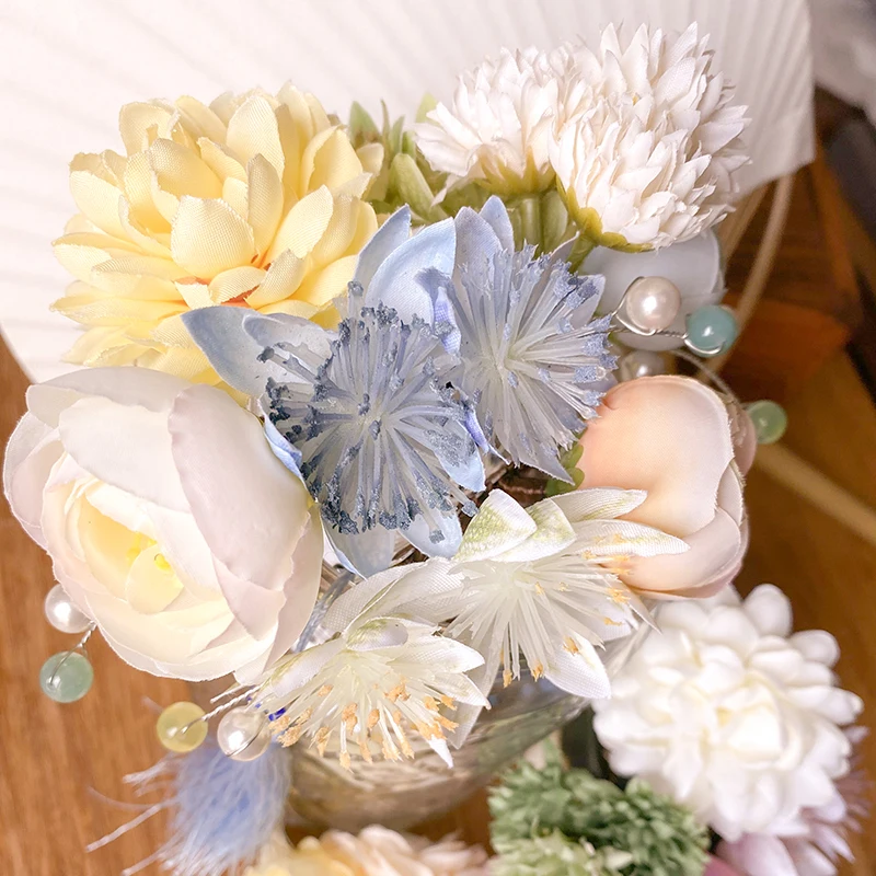 Beautiful Silk Flower Headdress Photography Hair Accessories Artificial Flower Hairpin Kimono/Hanfu Classic Headwear
Beautiful Silk Flower Headdress Photography Hair Accessories Artificial Flower Hairpin Kimono/Hanfu Classic Headwear