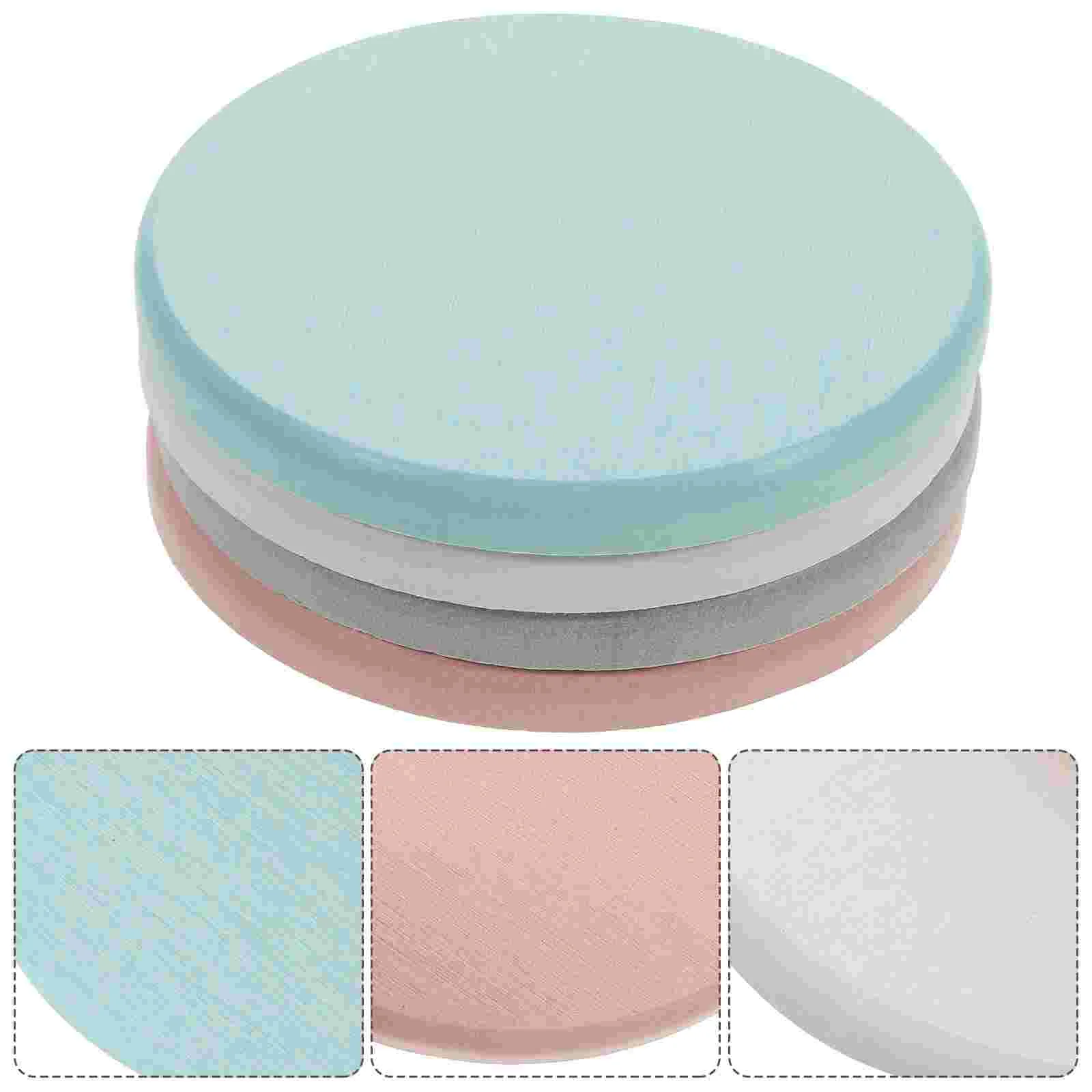 

4 Pcs Diatom Mud Coaster Absorbent Mat Round Soap Travel Case Water Mats Cup Diatomite Coasters Coffee Table Diatomaceous earth