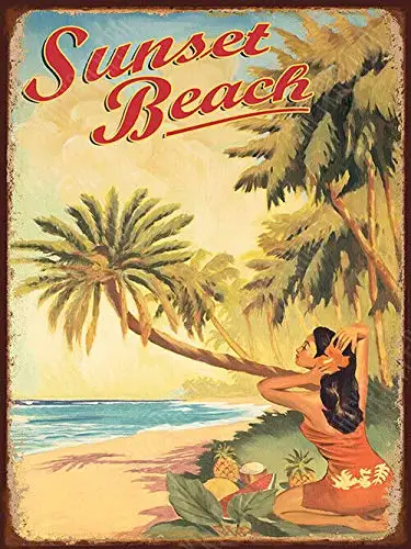 Vintage Metal Tin Sign Sunset Beach Hawaii Tropical Beach Home Bar Hotel Club Wall Decor Signs 12X8Inch
Vintage Metal Tin Sign Sunset Beach Hawaii Tropical Beach Home Bar Hotel Club Wall Decor Signs 12X8Inch