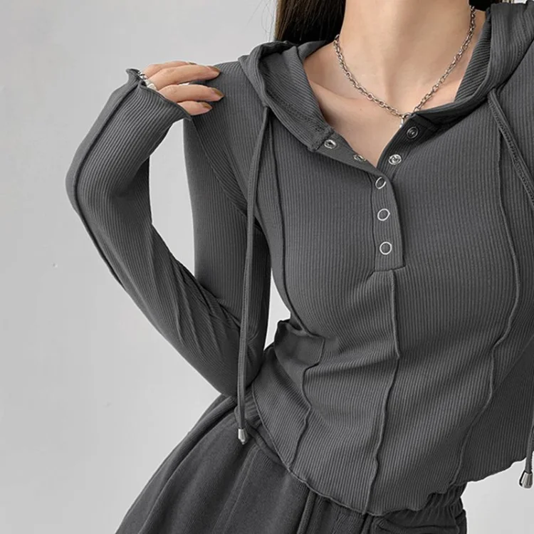 Korean Chic Lace Up Ruched Hoodies Women Spring New Crop Top Long Sleeve Sweatshirts Sexy Slim Fit Solid Hoody Sweatshirt
Korean Chic Lace Up Ruched Hoodies Women Spring New Crop Top Long Sleeve Sweatshirts Sexy Slim Fit Solid Hoody Sweatshirt