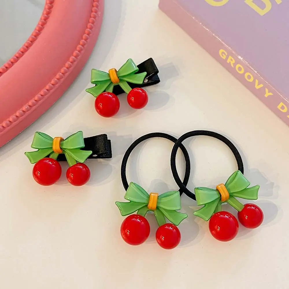 Cute Bow Knot Princess Red Girl Side Clip Girl Hair Accessories Cherry Hair Rope Korean Style Barrette Children Hairpin
Cute Bow Knot Princess Red Girl Side Clip Girl Hair Accessories Cherry Hair Rope Korean Style Barrette Children Hairpin