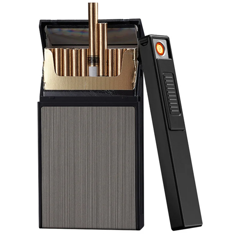 FOCUS Exquisite Cigarette Case Capacity 20 Replaceable Tungsten Filament Lighters Windproof Outdoor Easy To Carry Flameless
FOCUS Exquisite Cigarette Case Capacity 20 Replaceable Tungsten Filament Lighters Windproof Outdoor Easy To Carry Flameless