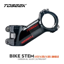 Toseek Stem MTB Carbon + Aluminum Mtb Handlebar Stem Bike Power 31 8mm Bicycle Handlebar Table 10 17 25 35 Degree Stem Bike Part