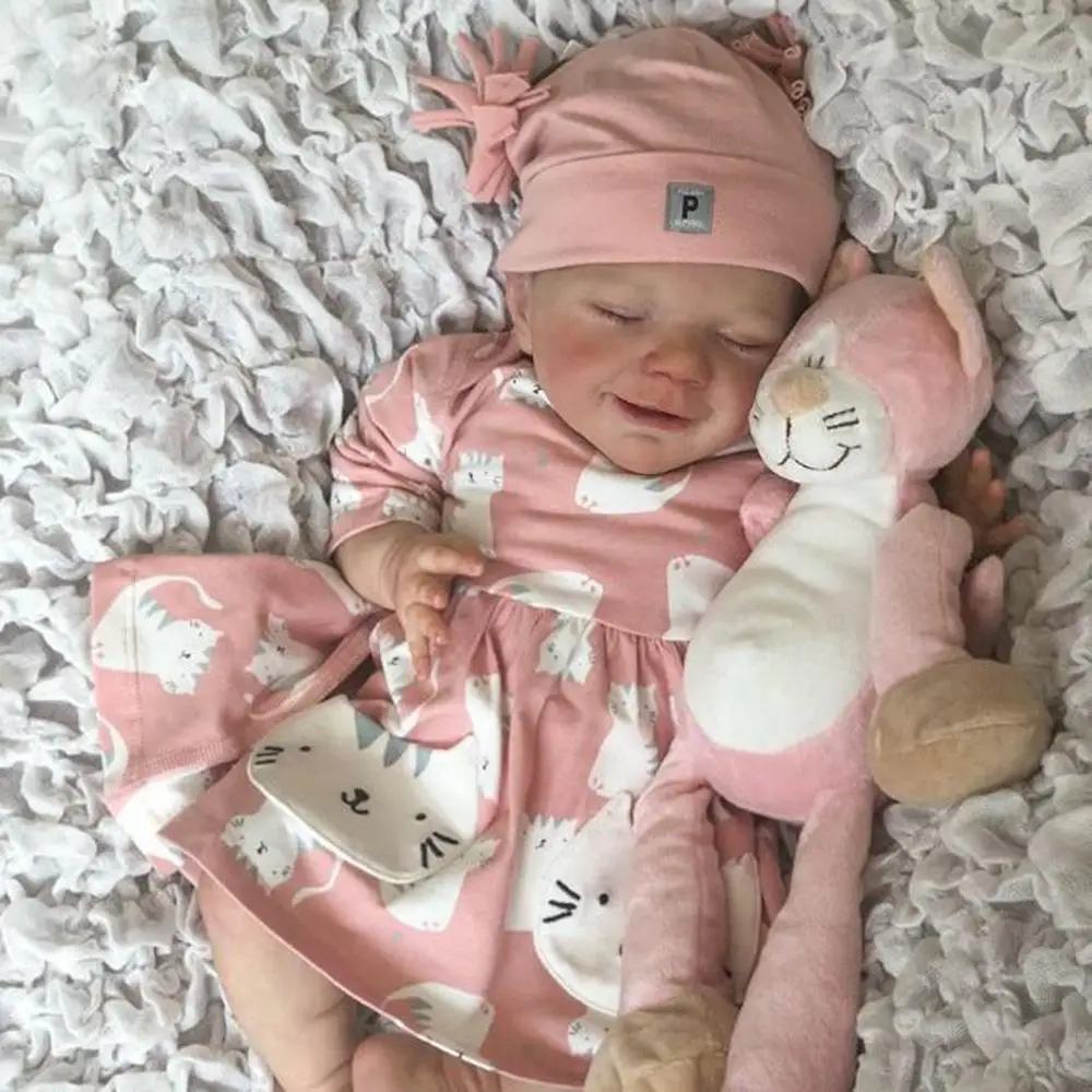 Lifelike Silicone Vinyl Girl Doll Baby Reborn 22 Inch 55CM Realistic Sleeping Babies Dolls With Lovely Clothes Kids Playmate
Lifelike Silicone Vinyl Girl Doll Baby Reborn 22 Inch 55CM Realistic Sleeping Babies Dolls With Lovely Clothes Kids Playmate