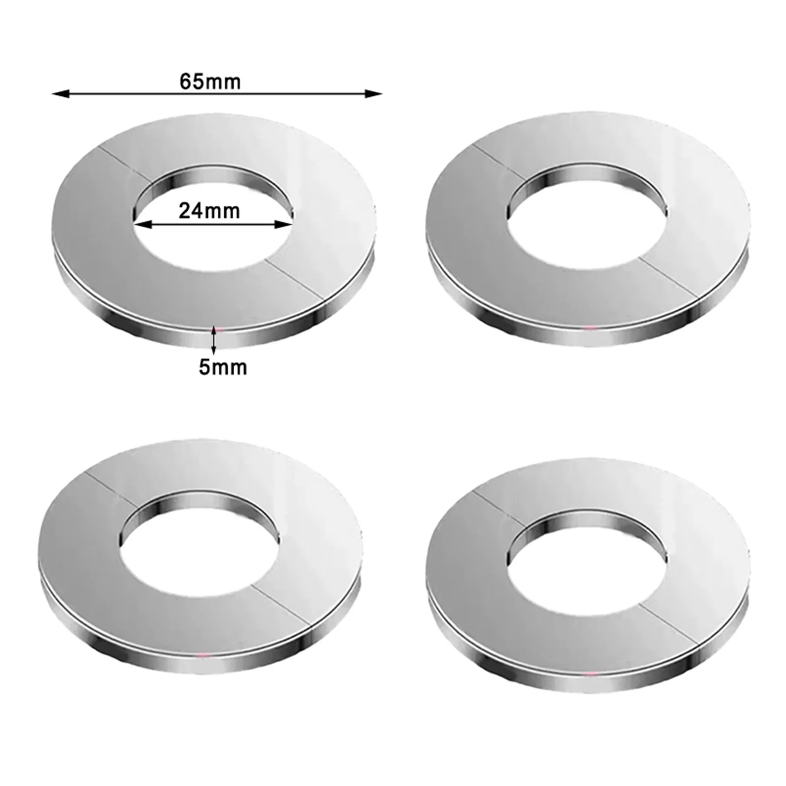 For Pipes Rosettes Cover For Shower Pipe Kit Radiator Replacement Split Design Stainless Steel With A Buckle 4PCS
For Pipes Rosettes Cover For Shower Pipe Kit Radiator Replacement Split Design Stainless Steel With A Buckle 4PCS