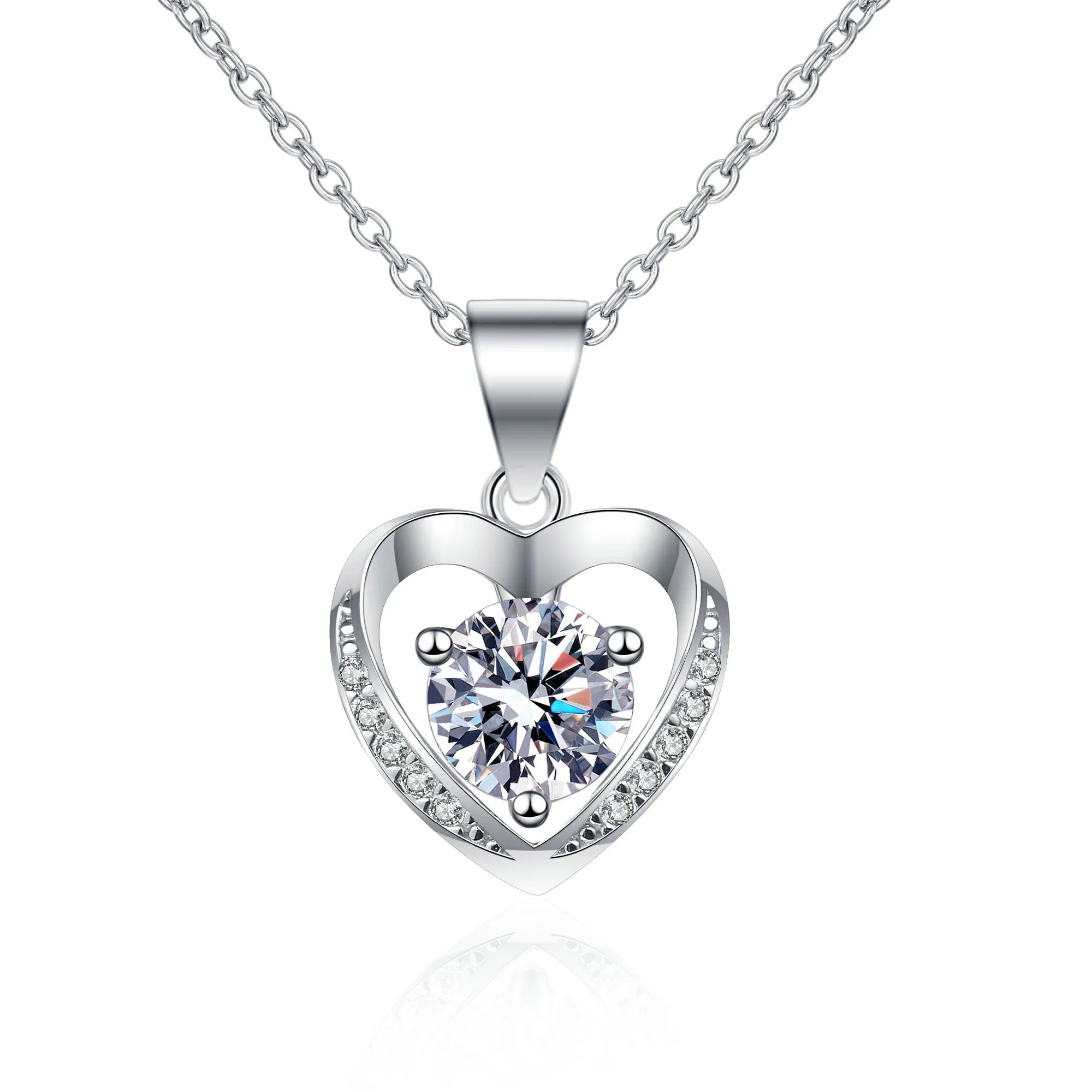 Aisne Real VVS 1ct Moissanite Pendant Necklace For Women Top Quality 100% 925 Sterling Silver Wedding Party Bridal Fine Jewelry
Aisne Real VVS 1ct Moissanite Pendant Necklace For Women Top Quality 100% 925 Sterling Silver Wedding Party Bridal Fine Jewelry