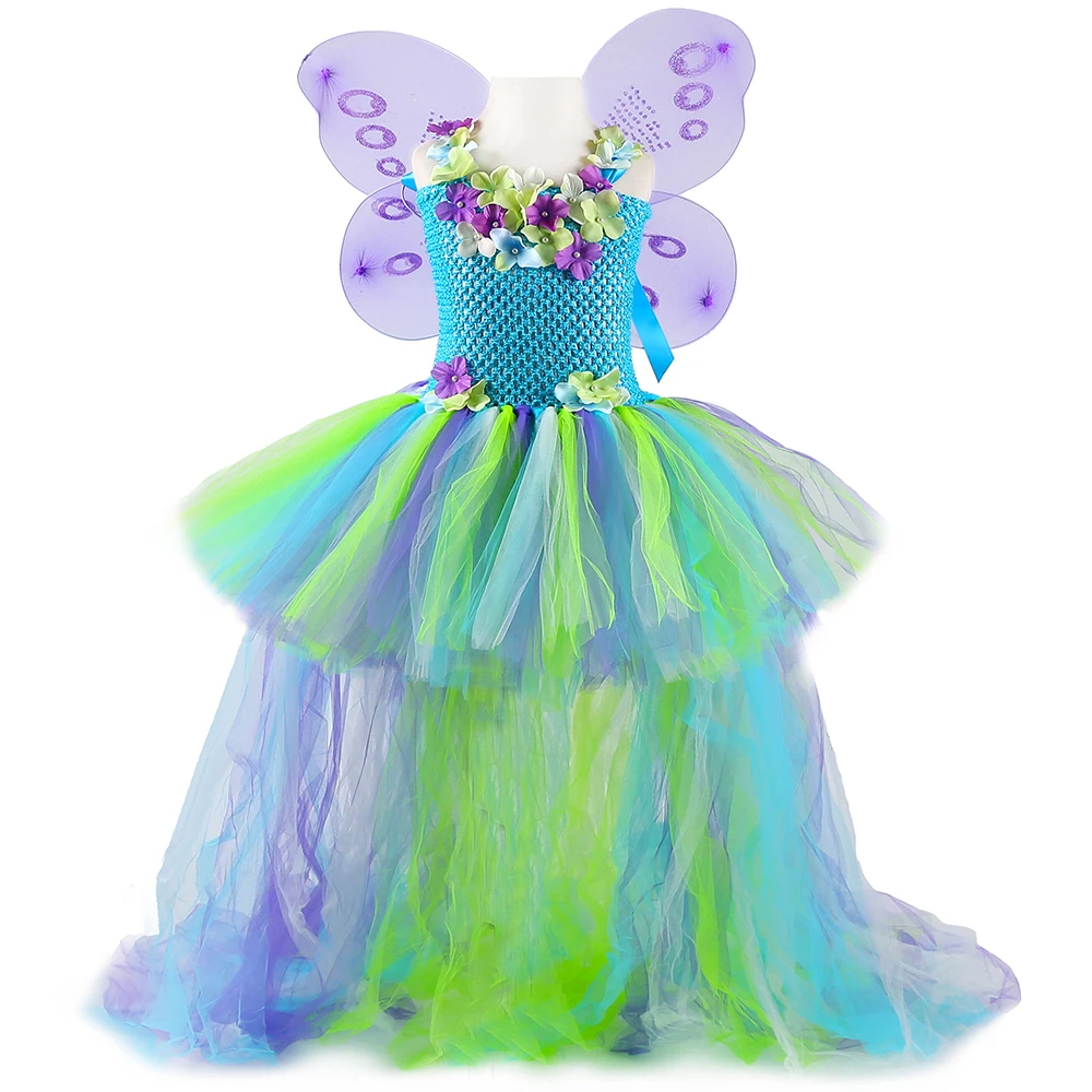 Flower Girl Tutu Dress Children Birthday Party Wedding Princess Dress Kids Ankle Length Rainbow with Wings Girls Ball Gown Dress 
Flower Girl Tutu Dress Children Birthday Party Wedding Princess Dress Kids Ankle Length Rainbow with Wings Girls Ball Gown Dress