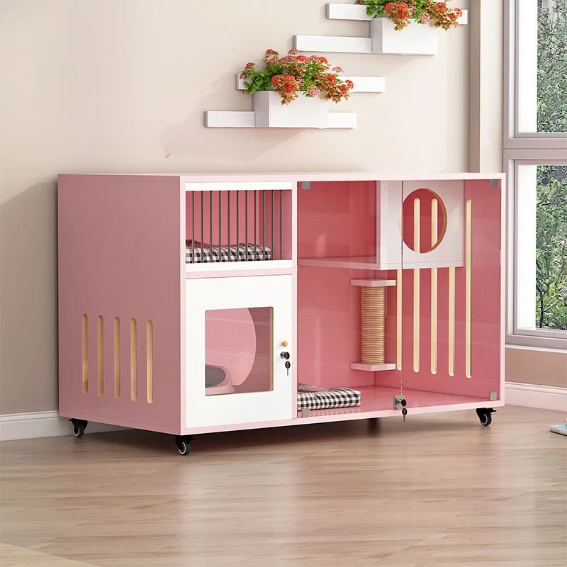Semi-enclosed Cat Cages Solid Wood Small Animals Nest Fashion Simple Cat House Light Luxury Cats Villa Home Pet Store Cabinet G
Semi-enclosed Cat Cages Solid Wood Small Animals Nest Fashion Simple Cat House Light Luxury Cats Villa Home Pet Store Cabinet G