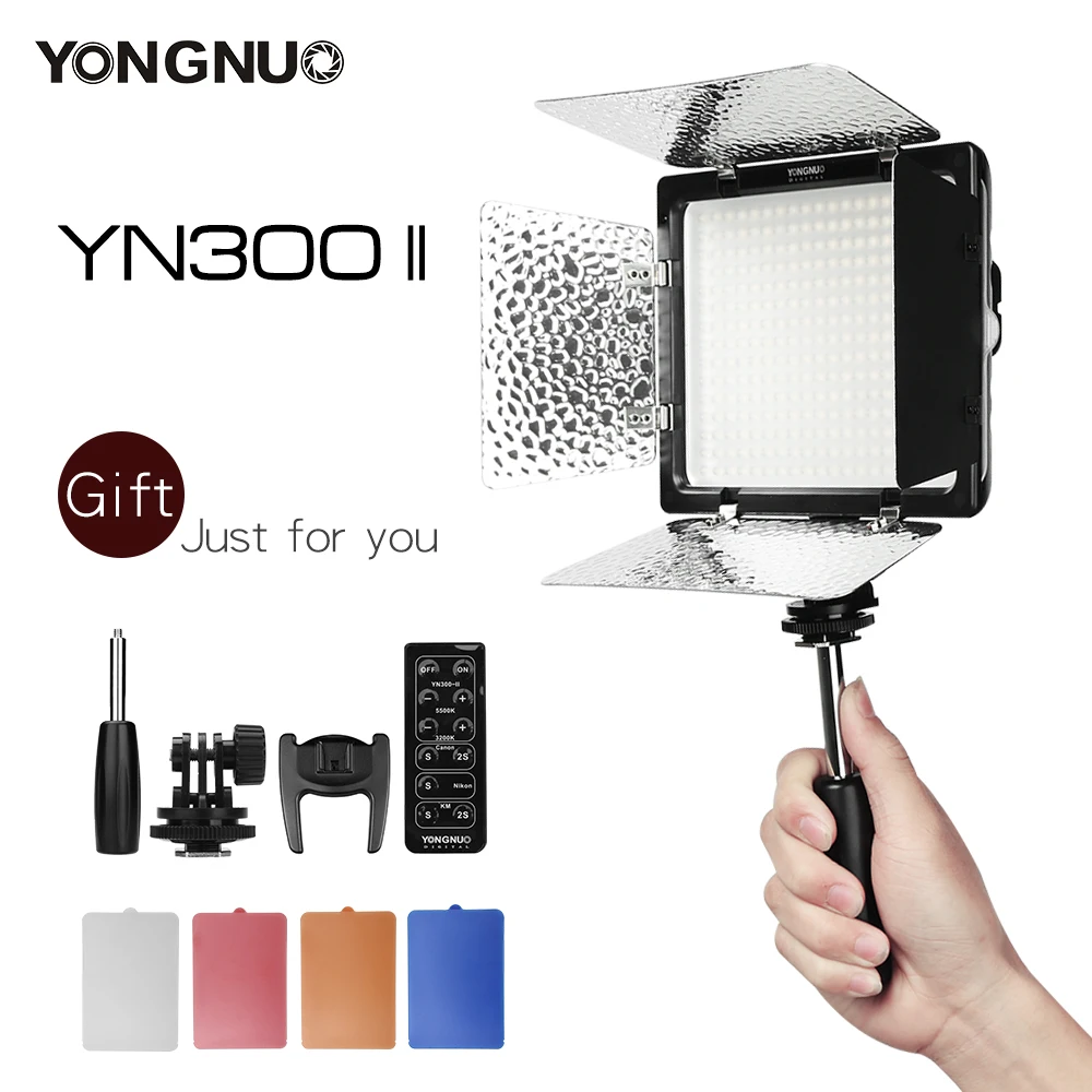 YONGNUO YN300II YN300-II 300 LED Camera Lamp Video Light With Remote Camcorders 3200-5500K Adjustable Color Temperature
YONGNUO YN300II YN300-II 300 LED Camera Lamp Video Light With Remote Camcorders 3200-5500K Adjustable Color Temperature