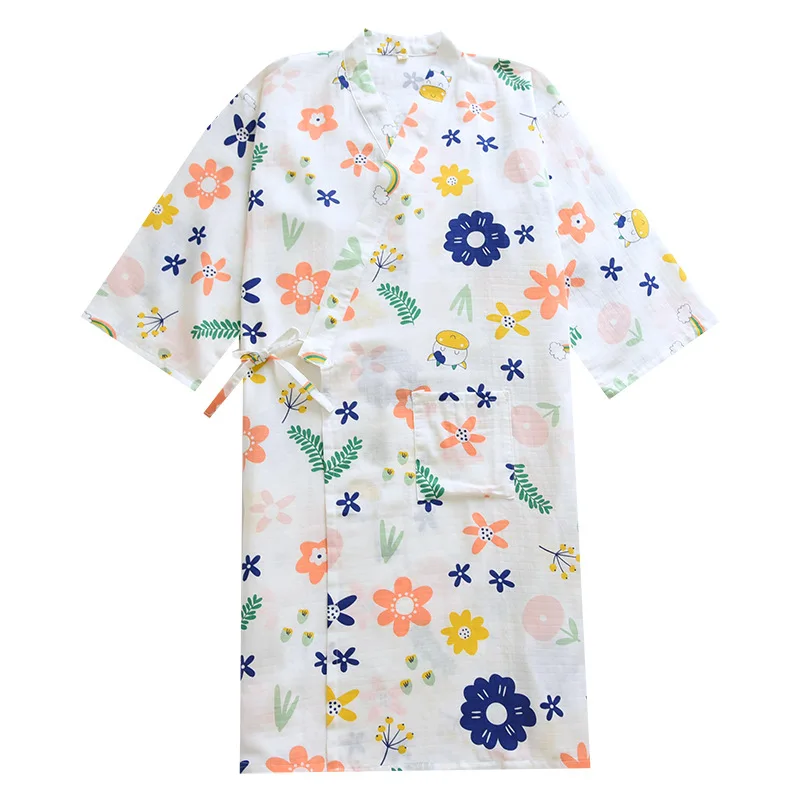 2021 Summer Newest Home Thin Japanese Kimono Robe Lace-up Floral Printed Women Nightgown Temperament Cotton Bathrobe Batas Mujer
2021 Summer Newest Home Thin Japanese Kimono Robe Lace-up Floral Printed Women Nightgown Temperament Cotton Bathrobe Batas Mujer