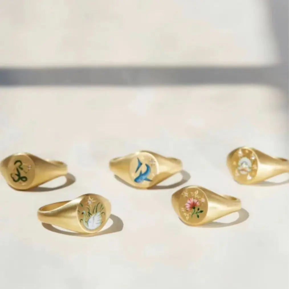 Ins New Art Enamel Stainless Steel Rings For Women Gold Color Snake Swan Dolphin Flower Shell Zircon Rings Jewelry Accessories
Ins New Art Enamel Stainless Steel Rings For Women Gold Color Snake Swan Dolphin Flower Shell Zircon Rings Jewelry Accessories
