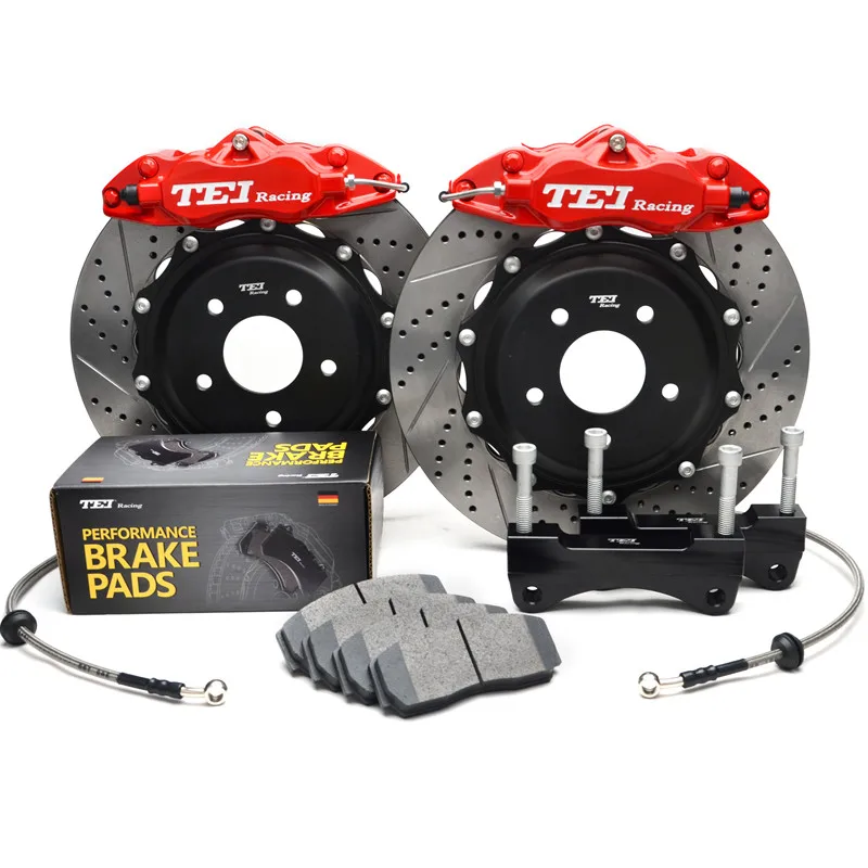 BIG BRAKE KIT 4-Piston Caliper Front Brake Kit with 2-Piece Rotor 330x28mm For Audi S3 2008-2019 17inch Wheel
BIG BRAKE KIT 4-Piston Caliper Front Brake Kit with 2-Piece Rotor 330x28mm For Audi S3 2008-2019 17inch Wheel