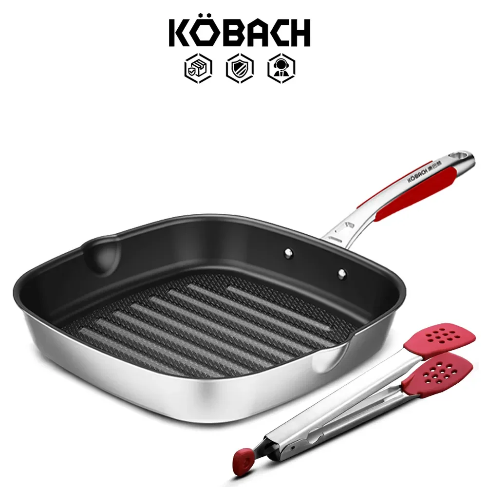 Сковорода NEW2023 KOBACH для стейка 28 см антипригарная сковорода из нержавеющей стали сковорода для стейка сотовая антипригарная сковорода
Сковорода NEW2023 KOBACH для стейка 28 см антипригарная сковорода из нержавеющей стали сковорода для стейка сотовая антипригарная сковорода