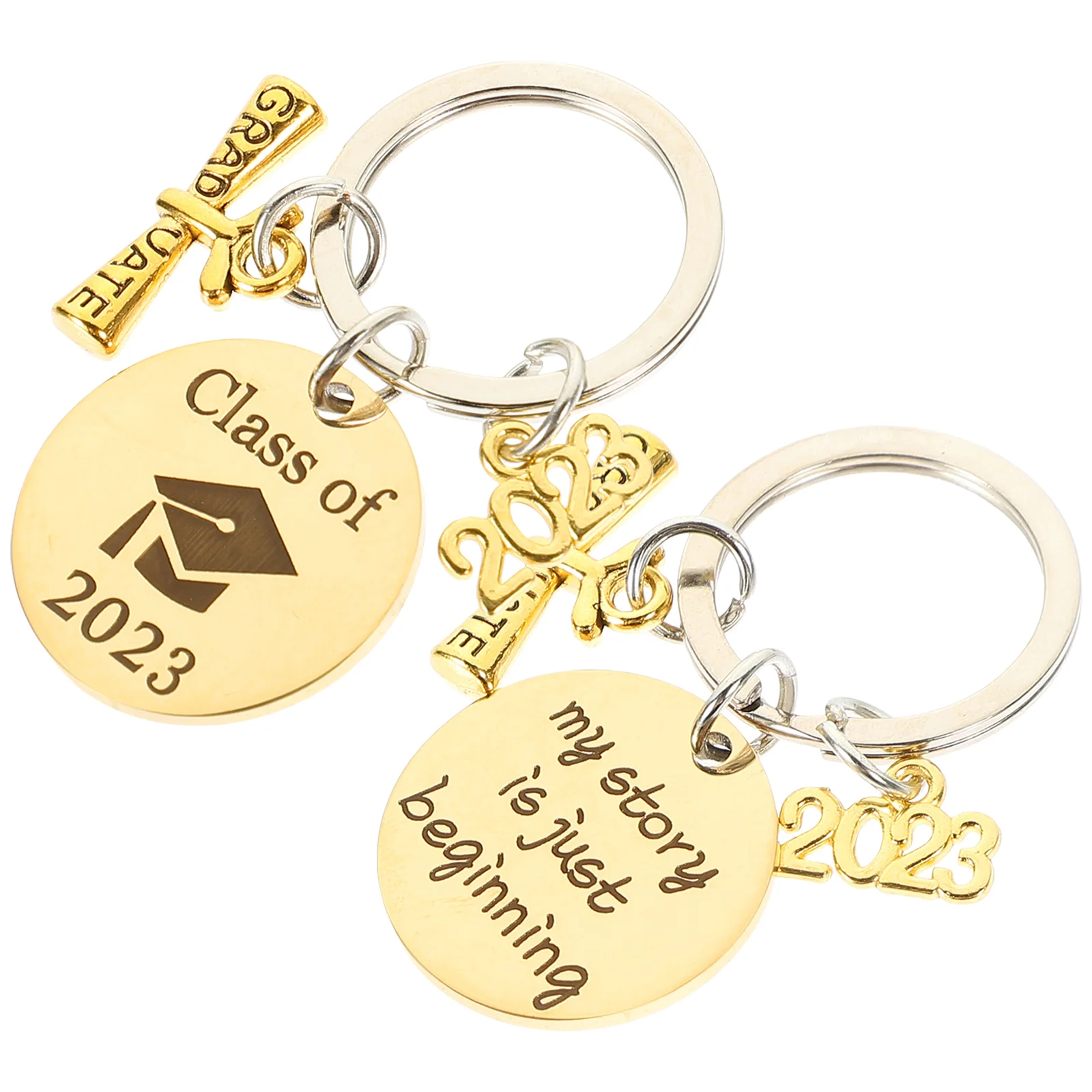 2 Pcs Graduation Season Keychain 2023 Holder Gift Ring Bag Hanging Ornament Girl Gifts Pendant Stainless Steel Travel
2 Pcs Graduation Season Keychain 2023 Holder Gift Ring Bag Hanging Ornament Girl Gifts Pendant Stainless Steel Travel