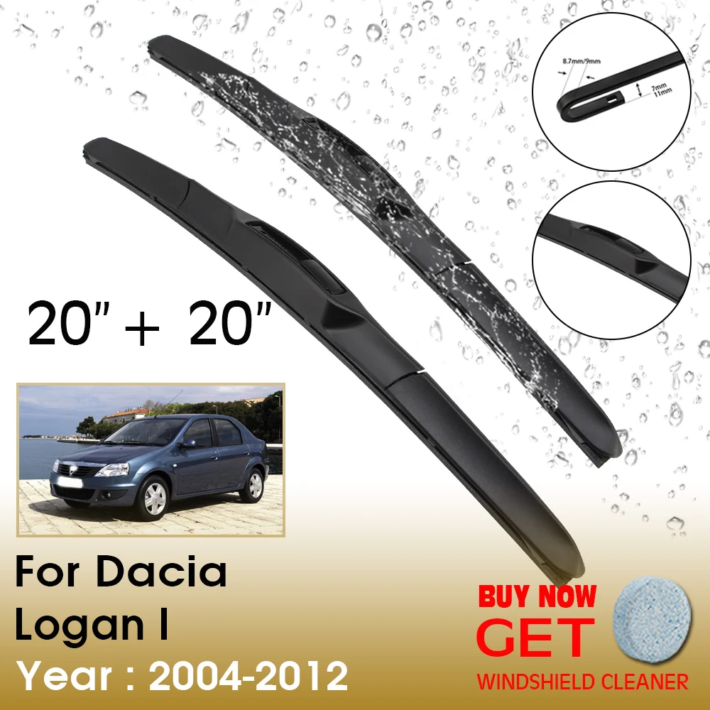 Car Wiper Blade For Dacia Logan I 20"+20" 2004-2012 Front Window Washer Windscreen Windshield Wipers Blades Accessories
Car Wiper Blade For Dacia Logan I 20"+20" 2004-2012 Front Window Washer Windscreen Windshield Wipers Blades Accessories