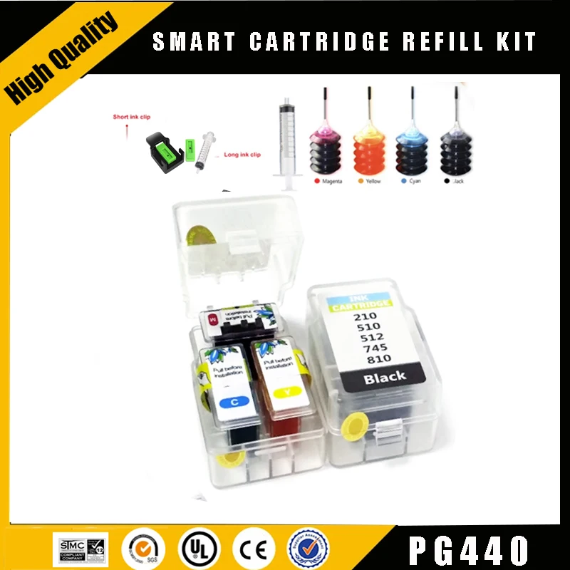 Einkshop PG 440 PG440XL CL 441 Smart Cartridge Refill for Canon PG440 CL441 440XL 441XL for Printer 4280 MX438 518 378 MX438
Einkshop PG 440 PG440XL CL 441 Smart Cartridge Refill for Canon PG440 CL441 440XL 441XL for Printer 4280 MX438 518 378 MX438