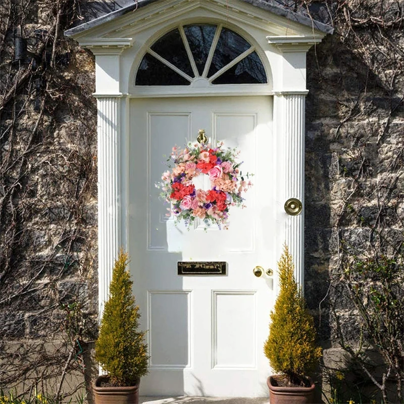 Artificial Rose Hydrangea Wreath Spring Summer Door Garland Front Door Window Wreath Wedding Hanging Ornament Home Decor
Artificial Rose Hydrangea Wreath Spring Summer Door Garland Front Door Window Wreath Wedding Hanging Ornament Home Decor